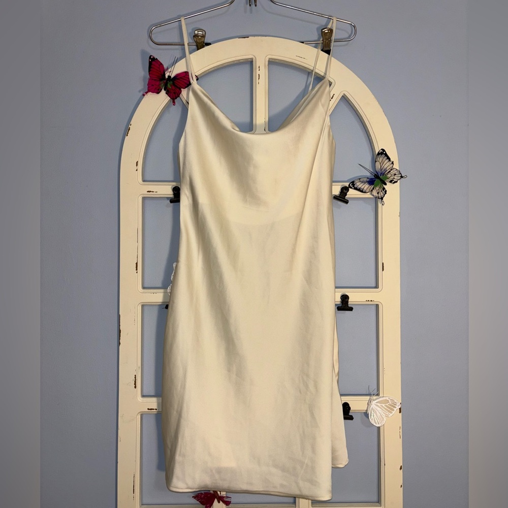 Cream Slip Dress